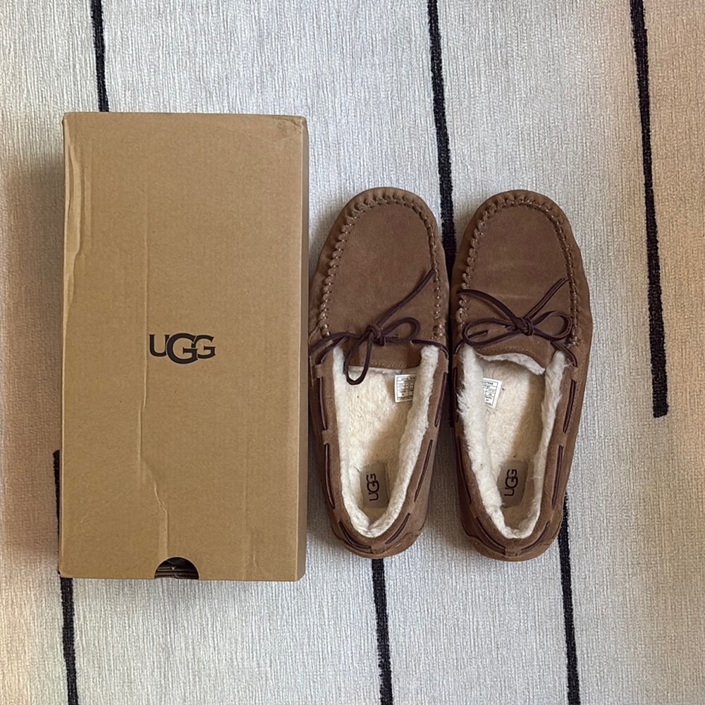 UGG Chestnut Suede Moccasins